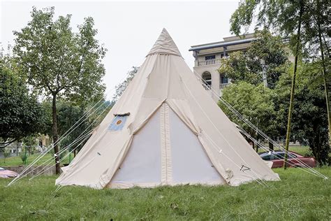 Yurtent Breathable Adult Indian Teepee Tent with Stove Jack for Family ...