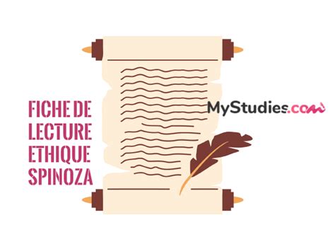 Fiche de lecture de l Ethique de Spinoza rédigée sur MyStudies