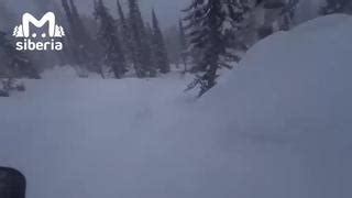 Buried Alive Terrifying Footage As A Skier Gets Caught In An