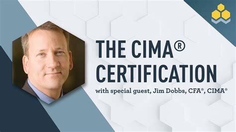 Intro To Cima With Special Guest Jim Dobbs Cfa Cima Youtube