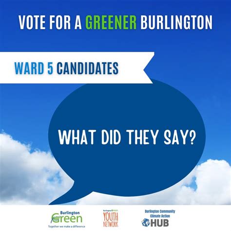 Ward 5 Candidates What Did They Say Burlingtongreen