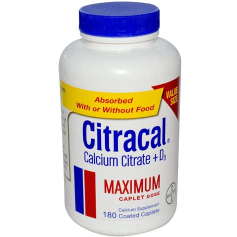 Citracal Maximum Plus D3 180 капсул в оболочке