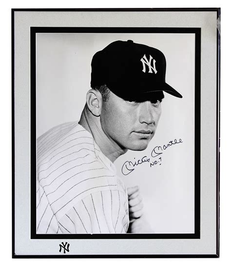 Mickey Mantle Joe DiMaggio Signed 16x20 Photos 2