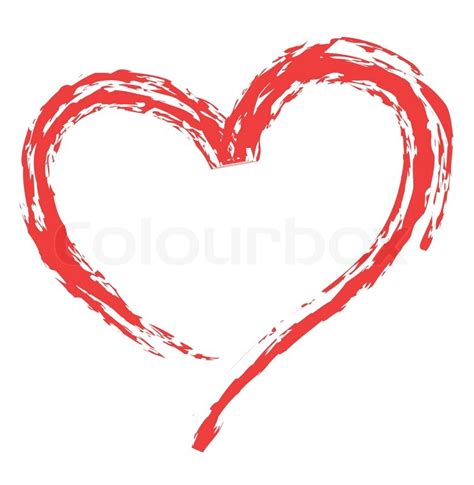 Heart Shape For Love Symbols Stock Vector Colourbox