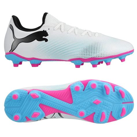 PUMA Future 7 Play FG AG Phenomenal White Black Poison Pink