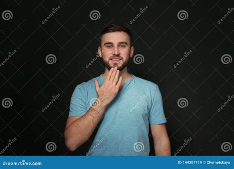 Man Showing THANK YOU Gesture in Sign Language Stock Image - Image of ...