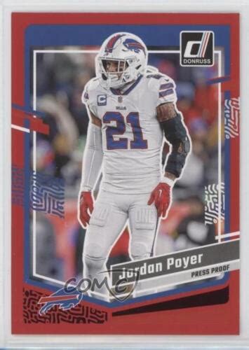 Panini Donruss Press Proof Red Jordan Poyer Ebay