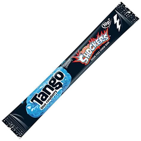 Tango Blue Raspberry Sherbet Shockers Chew Bar 11g Sweet Genie