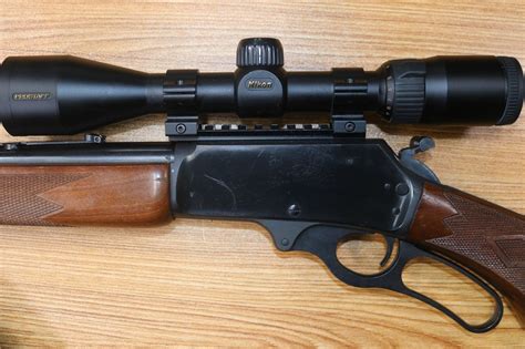 Marlin Model 308mx 308 Win 215” Barrel Nikon Prostaff 3 9 Power Optic Lever Action Rifles At