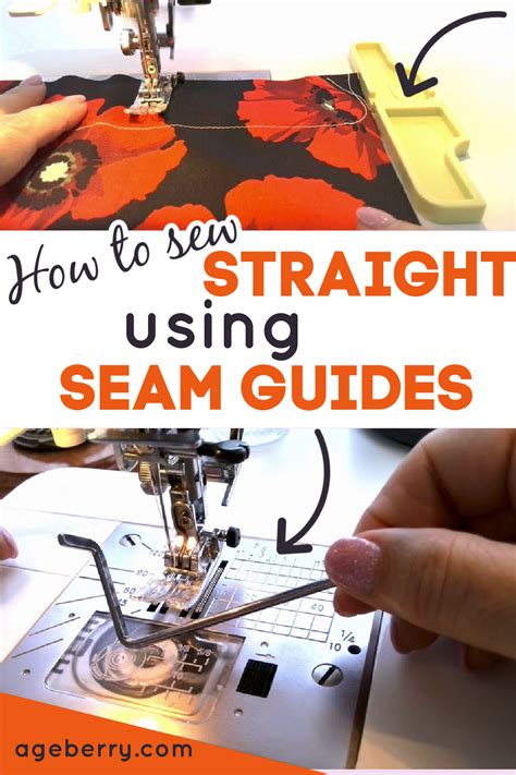 Seam Guide Tutorial How To Sew A Straight Line Seam Guide Sewing