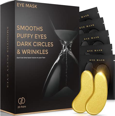 Amazon.com: Under Eye Patches (20 Pairs), 24K Gold Eye Mask ...