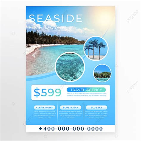 Light Effective Travel Agency Discount Publicity Template Template