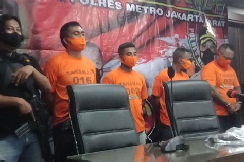 Ini Tampang 4 Tersangka Penembakan Di Taman Sari Begini Kronologis