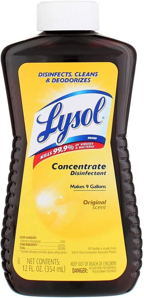 Lysol Concentrate All Purpose Cleaner Disinfectant Ounce Pak Of