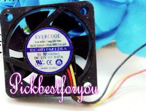 EVERCOOL EC4010M12SA Mute CPU Cooling Fan DC12V 0 07A 40 40 10m 3wire