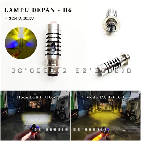 Jual Lampu Utama Led H Laser Senja Biru Lampu Depan Tipe Laser