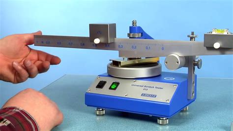 Scratch Hardness Tester Erichsen 413 Youtube