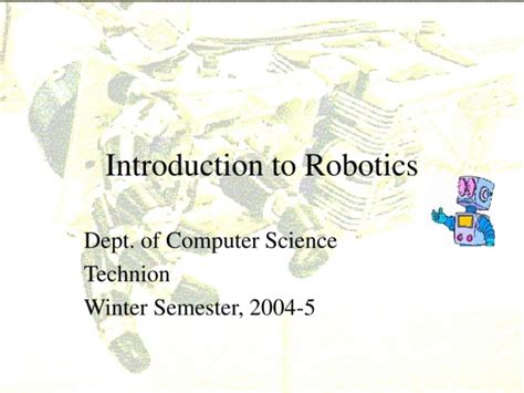 Ppt Introduction To Robotics Powerpoint Presentation Free Download