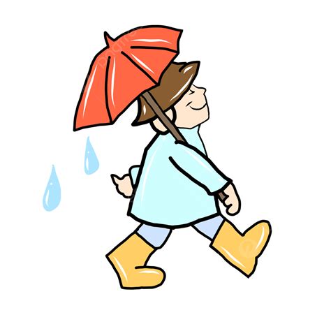 At Rainy Day, Rain, Umbrella, Kid PNG Transparent Clipart Image and PSD ...