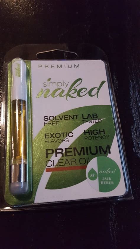 Vape Review Simply Naked Jack Herer Cannabis Oil Cartridge The