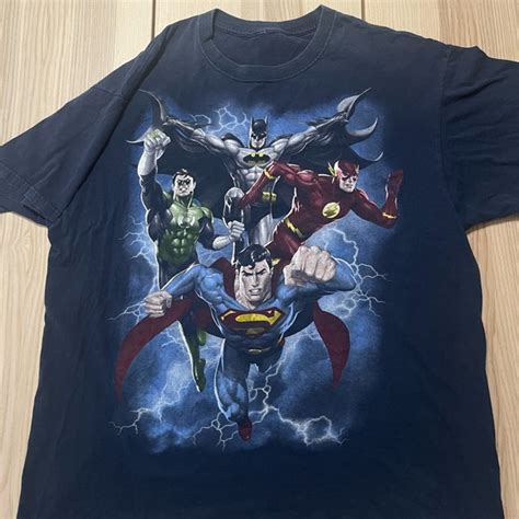 Dc Comics Shirts Vintage Y2k Justice League Batman Flash Superman