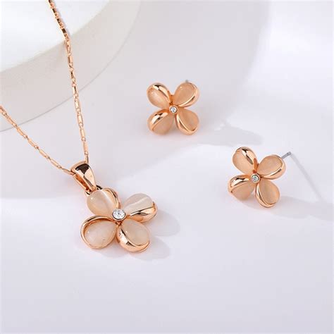 Popular Small Zinc Alloy Piece Jewelry Set