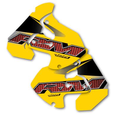 Dc Plastics Suzuki Suzuki Rm Tank Radiator Shroud Decals