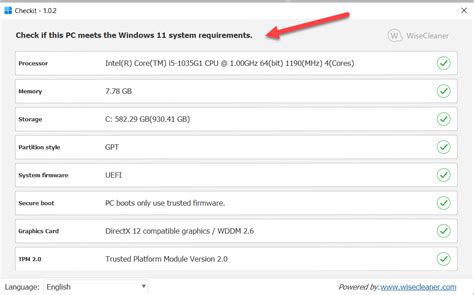 Windows 11 Requirements Checker Tool Luckyvse