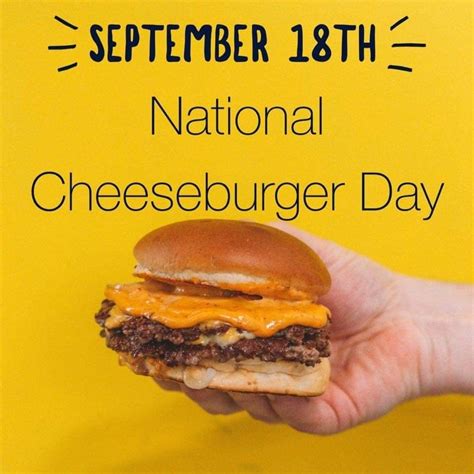 Celebrate National Cheeseburger Day