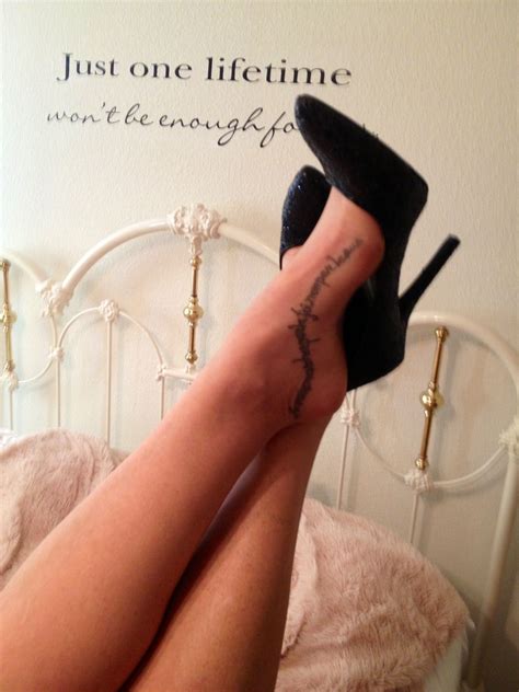 I Will Walk By Faith Not By Sight In French Tattoo Foot Tattoos