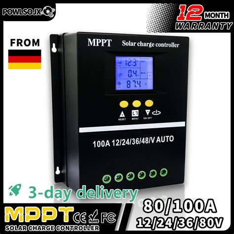 POWLSOJX MPPT Solar Charge Controller Chumbo Cido Lithium Battery