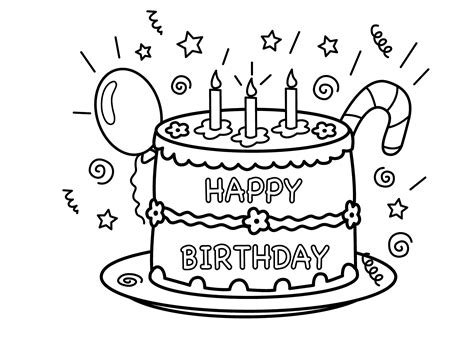 Printable Images For Cakes Printable Birthday Cakes