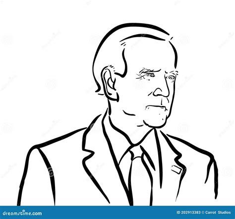 Joe-Biden-floyed-Drawing editorial stock photo. Illustration of ...