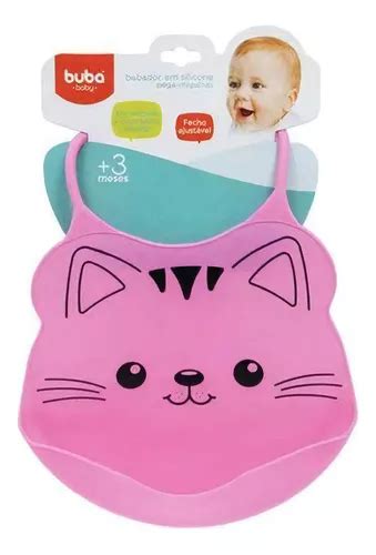 Babero Ajustable De Silicona Buba Tigre Pink Crumb Grip Mercadolibre