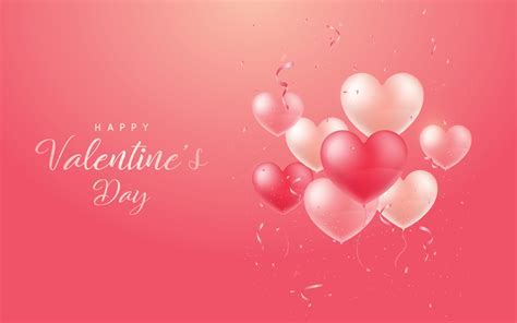 Happy Valentines Day Festive Banner 14912003 Vector Art At Vecteezy