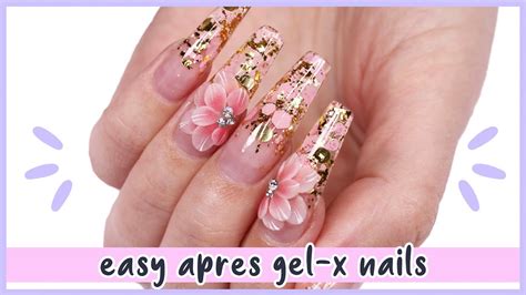 New Nail Art 2020 ♡ Easy Floral Encapsulated Glitter Nails Youtube