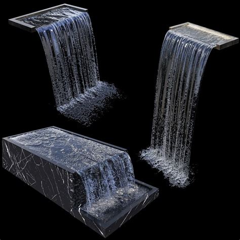 3D Model Waterfall Fountains Cascade Water Features TurboSquid 1938457