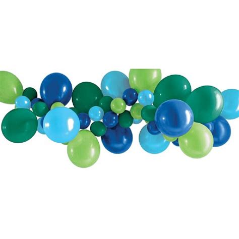 Balloon Garland -Blue/Green | BIG W