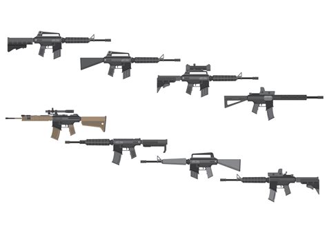 Free Assault Rifles Vektor 121518 Vektor Kunst Bei Vecteezy