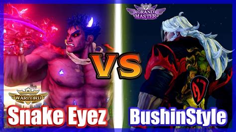 SFV CE Snake Eyez Kage Vs BushinStyle Zeku FT2 YouTube