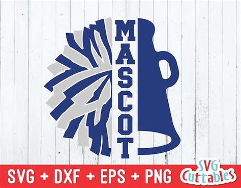 Cheer Svg Megaphone Svg Pom Pom Cheer Cone Svg Eps - Etsy