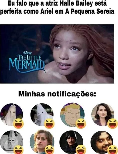 Eu Falo Que A Atriz Halle Bailey Esta Perfeita Como Ariel Em A Pequena