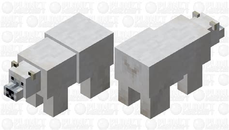 Custom Polar Bear Minecraft Mob Skin