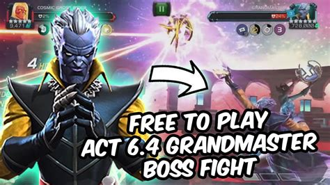 Act 64 Grandmaster Free To Play Boss Fight For Thronebreaker Title Marvel Contest Of