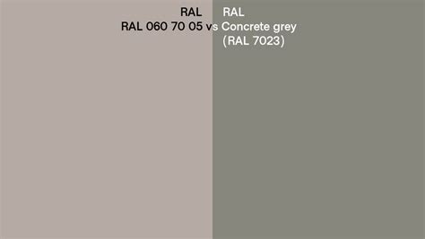 Ral Ral 060 70 05 Vs Concrete Grey Side By Side Comparison