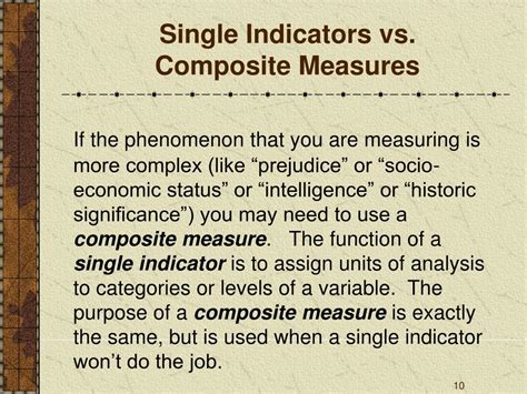 Ppt Single Indicator Composite Measures Powerpoint Presentation