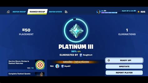 Fortnite Ranked Solos Day Eight On Nintendo Switch Ranked Platinum