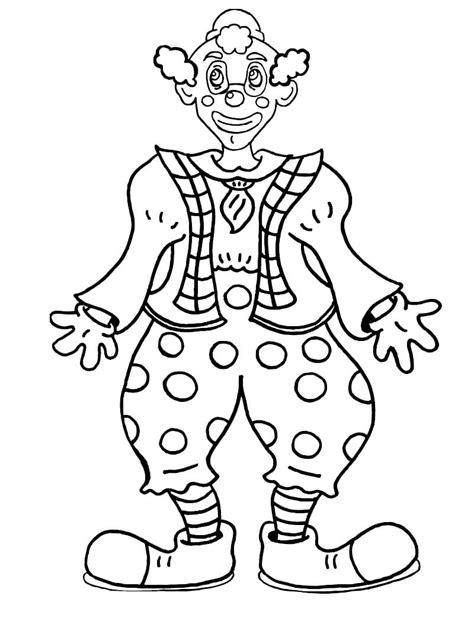 Coloriage Clown Hilarant télécharger et imprimer gratuit sur