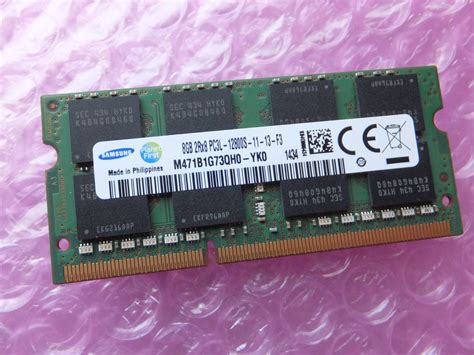 Yahooオークション Samsung Pc3l 12800ddr3l 1600 8gb 204pin