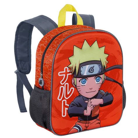 Mochila Pré Escolar 31cm Naruto Chikara 3D Loja da Criança